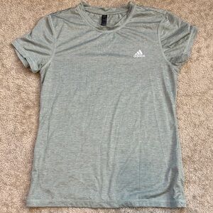 Adidas Women's Light Green/blue Short Sleeve Tee